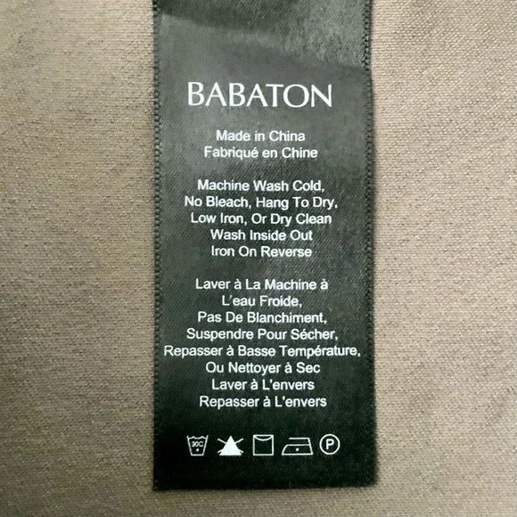 NWT ARITZIA Babaton Elliot Pants Grazer Slim Leg Grazer Brown Tan Khaki Size 4 - Picture 10 of 14